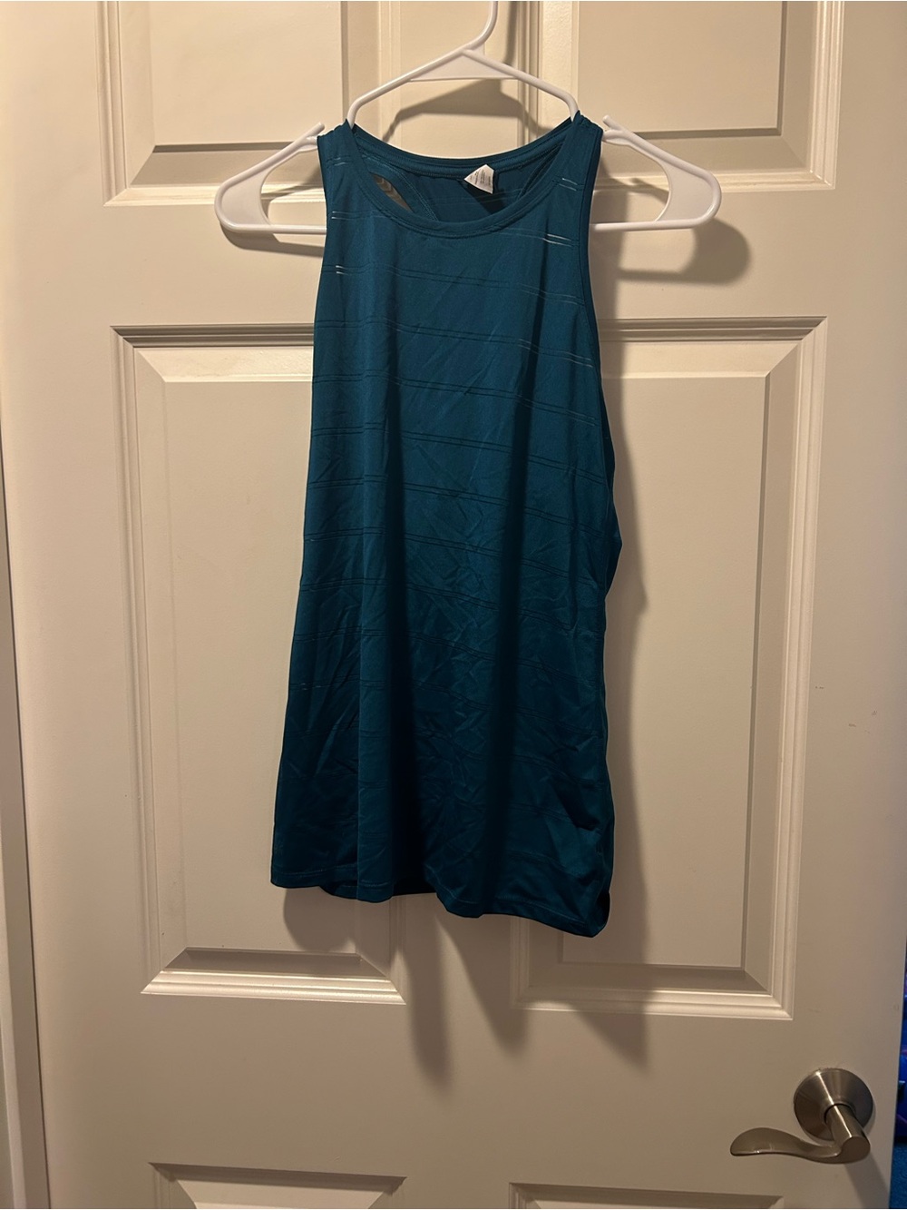 Athleta Teal Sleeveless High-Neck Performance Tank